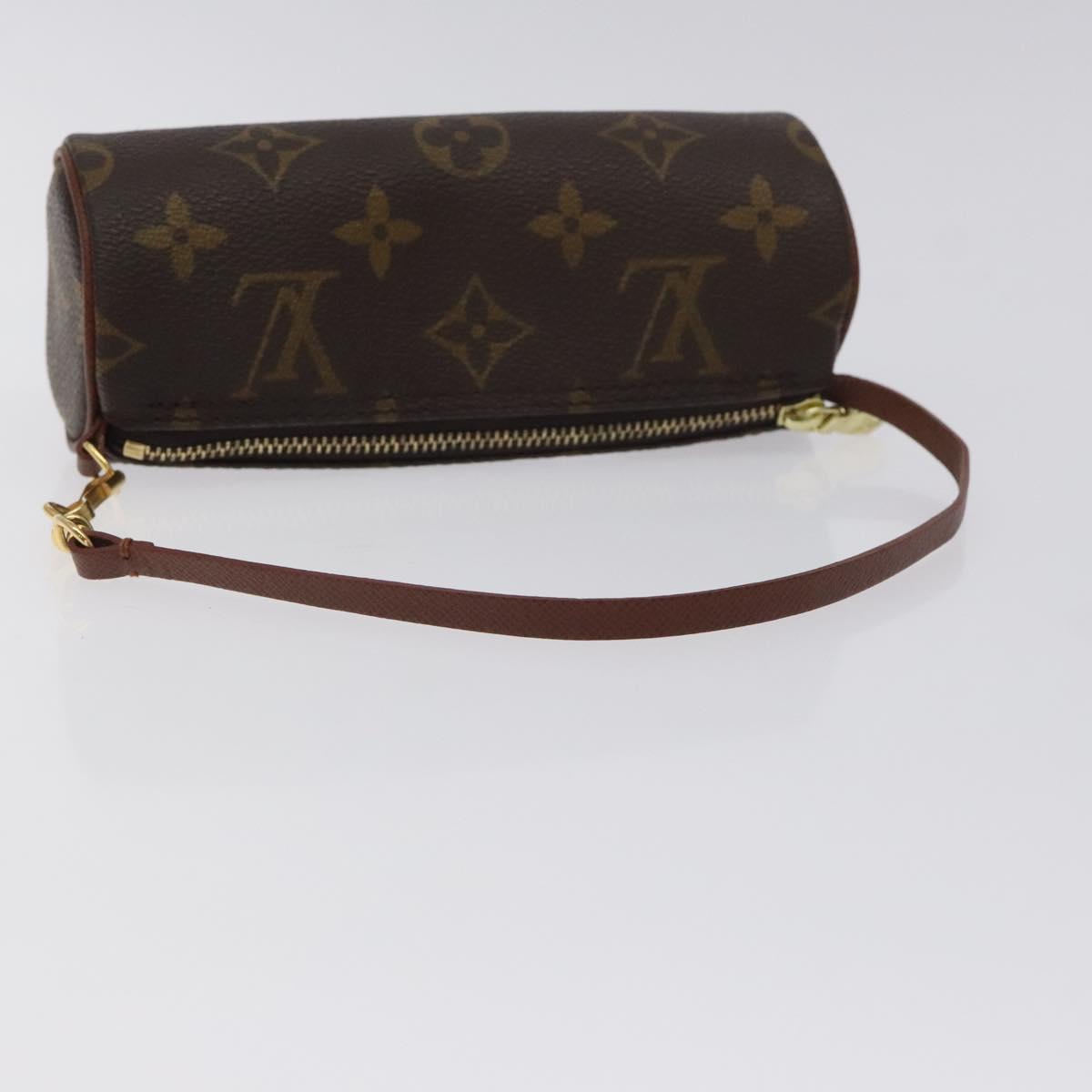 LOUIS VUITTON Monogram Papillon Pouch LV Auth 129077
