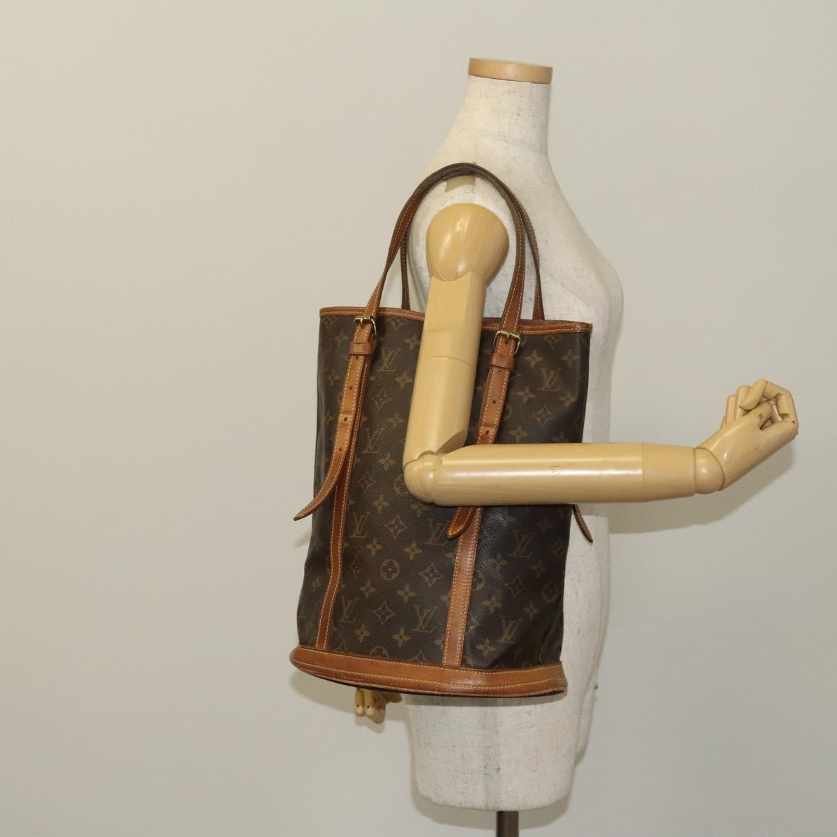 LOUIS VUITTON Monogram Bucket GM Shoulder Bag M42236 LV Auth 129087