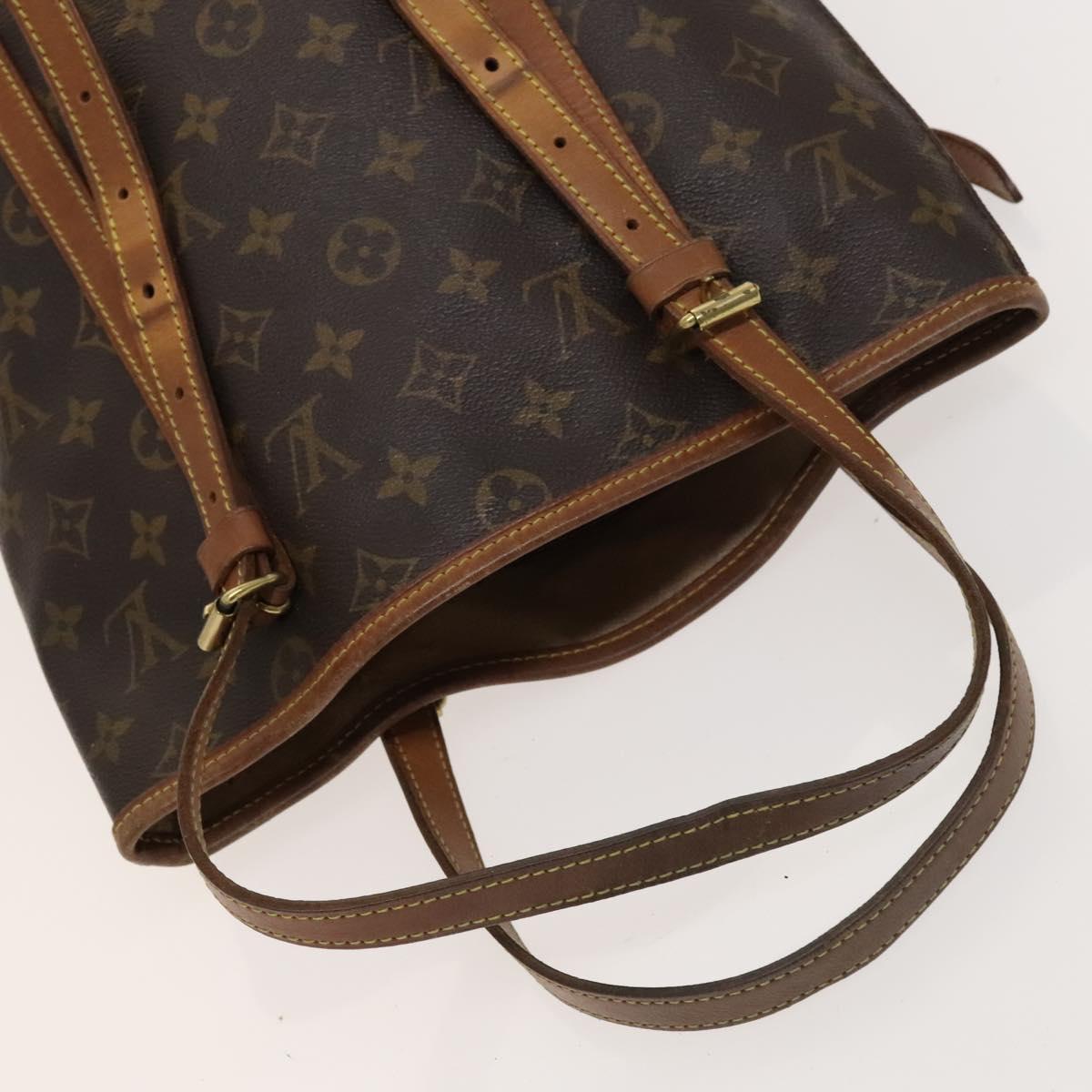 LOUIS VUITTON Monogram Bucket GM Shoulder Bag M42236 LV Auth 129087