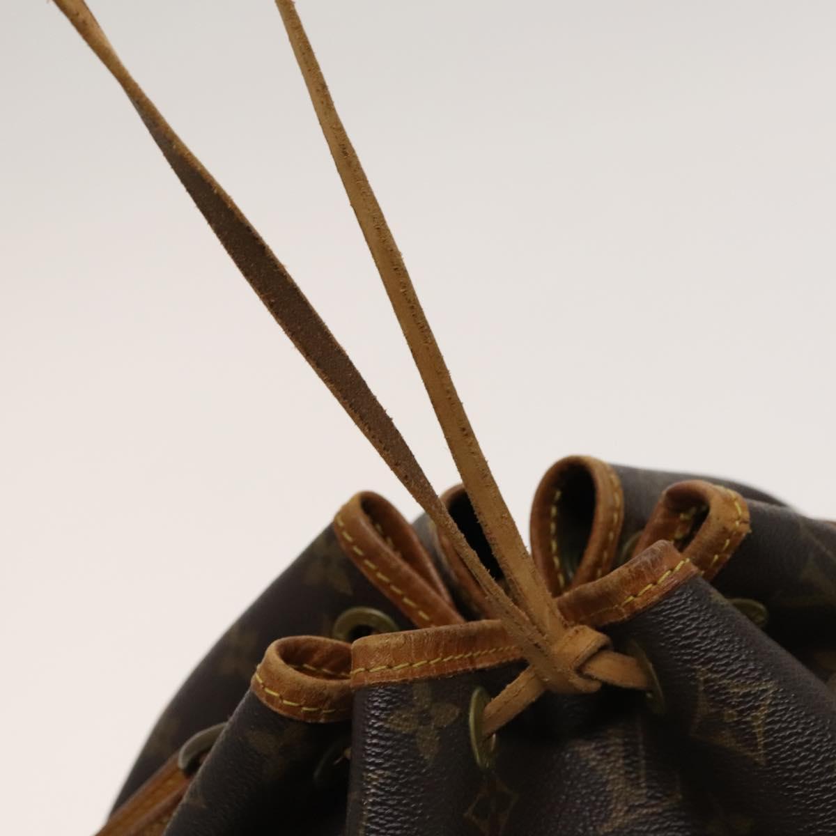 LOUIS VUITTON Monogram Petit Noe Shoulder Bag M42226 LV Auth 129095