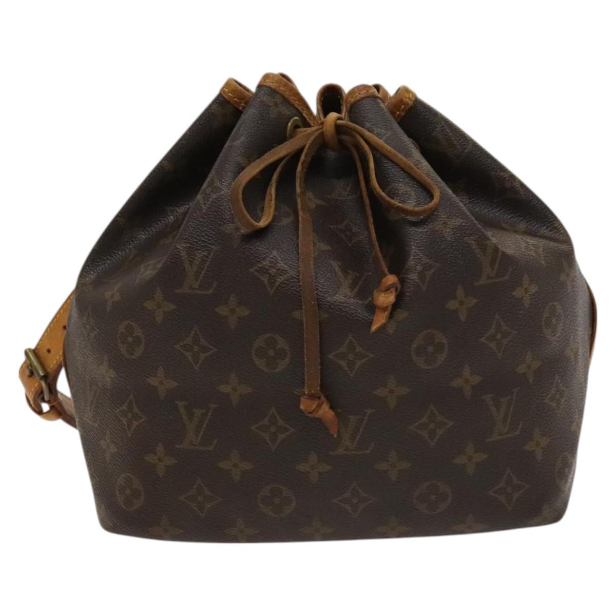 LOUIS VUITTON Monogram Petit Noe Shoulder Bag M42226 LV Auth 129095