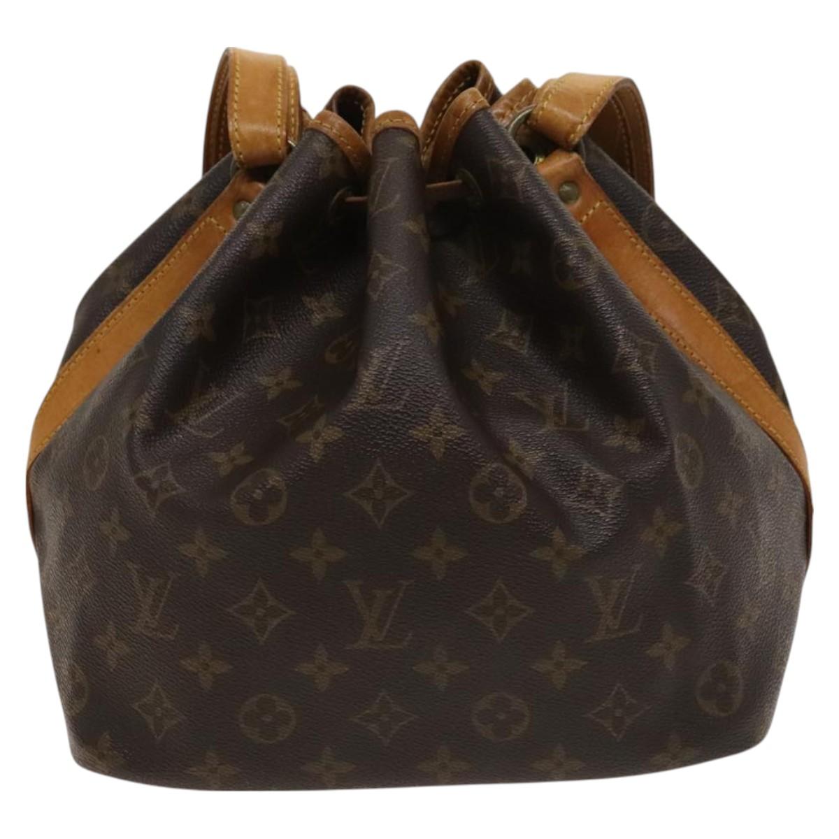 LOUIS VUITTON Monogram Petit Noe Shoulder Bag M42226 LV Auth 129095