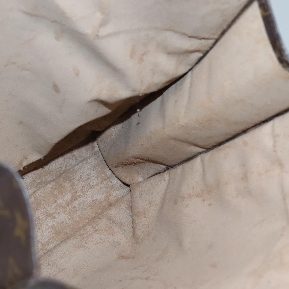 LOUIS VUITTON Monogram Sac Plat Hand Bag M51140 LV Auth 129096