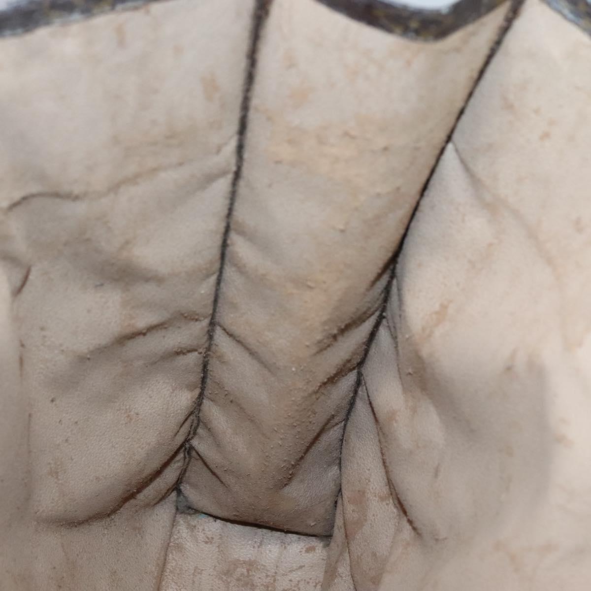 LOUIS VUITTON Monogram Sac Plat Hand Bag M51140 LV Auth 129096