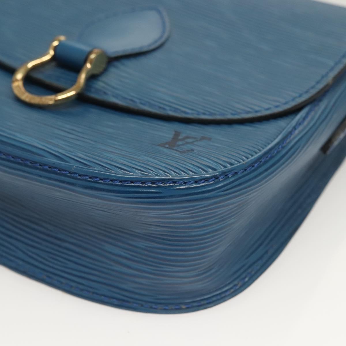 LOUIS VUITTON Epi Saint Cloud PM Shoulder Bag Blue M52195 LV Auth 129175