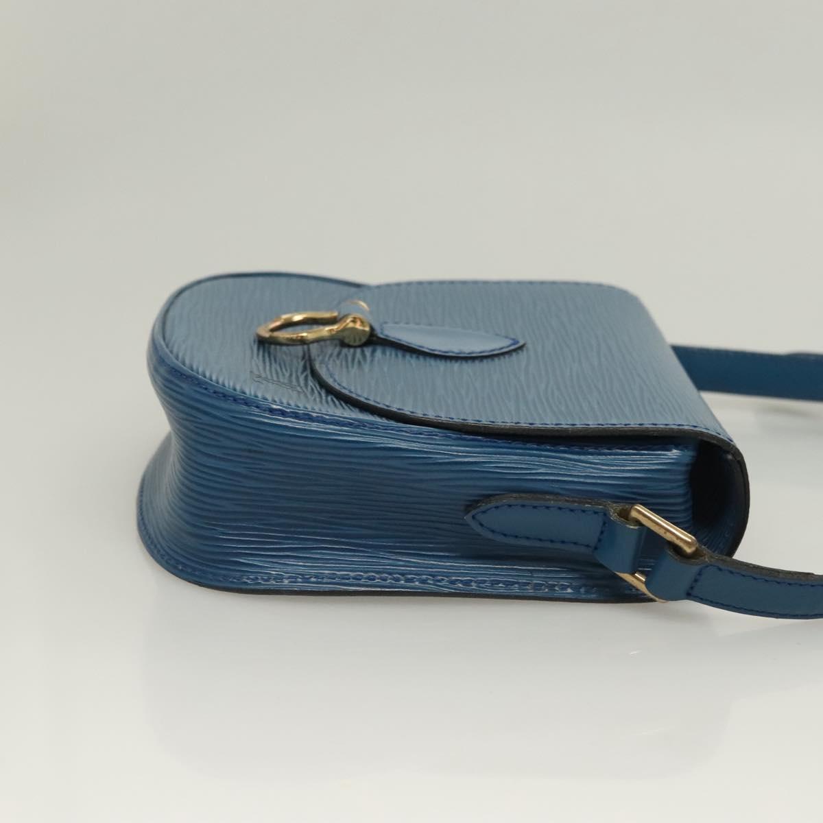 LOUIS VUITTON Epi Saint Cloud PM Shoulder Bag Blue M52195 LV Auth 129175