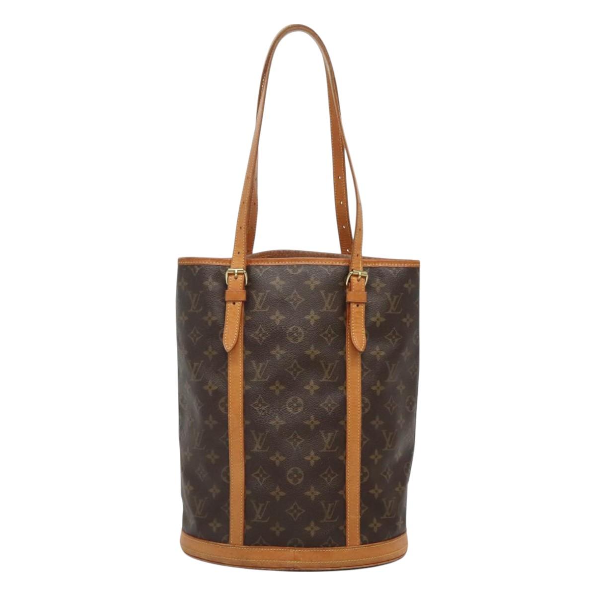 LOUIS VUITTON Monogram Bucket GM Shoulder Bag M42236 LV Auth 129185