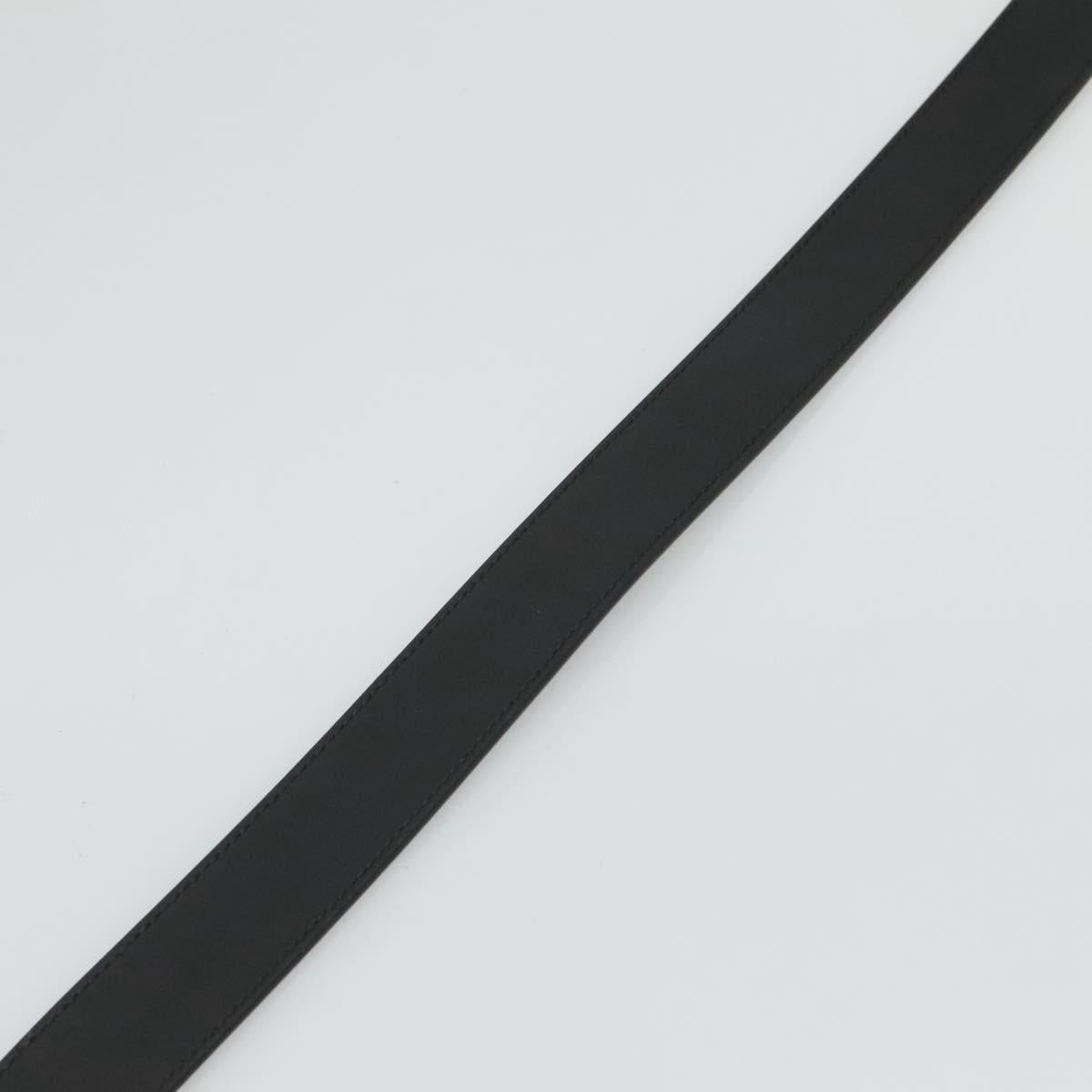 GUCCI GG Marmont Belt Leather 33.5"" Black Gold 414516 Auth 129193