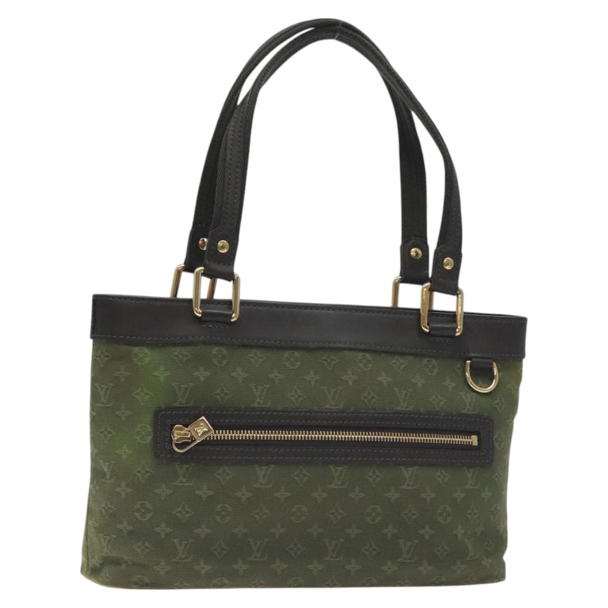LOUIS VUITTON Monogram Mini Lucille PM Hand Bag TST Khaki M92682 LV Auth 129216