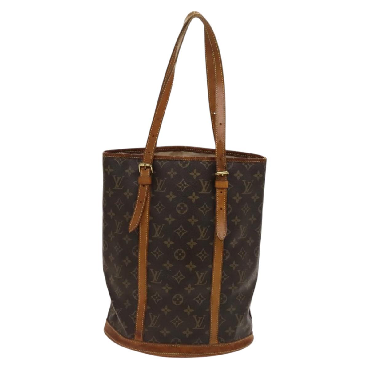LOUIS VUITTON Monogram Bucket GM Shoulder Bag M42236 LV Auth 129218