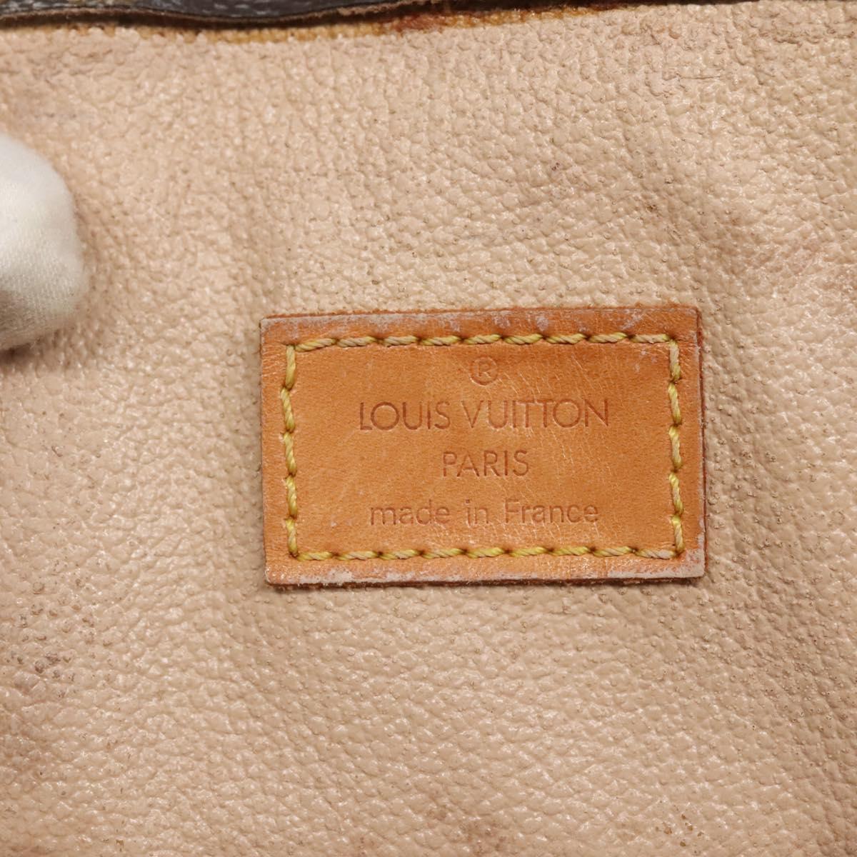 LOUIS VUITTON Monogram Sac Plat Hand Bag M51140 LV Auth 129224