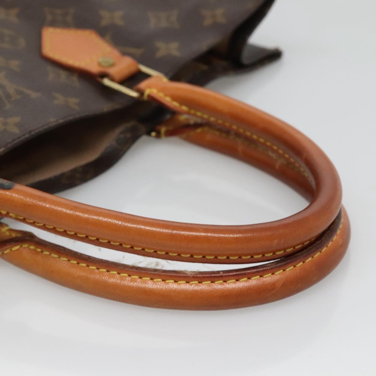 LOUIS VUITTON Monogram Sac Plat Hand Bag M51140 LV Auth 129224