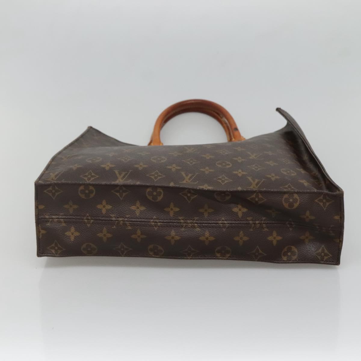 LOUIS VUITTON Monogram Sac Plat Hand Bag M51140 LV Auth 129224