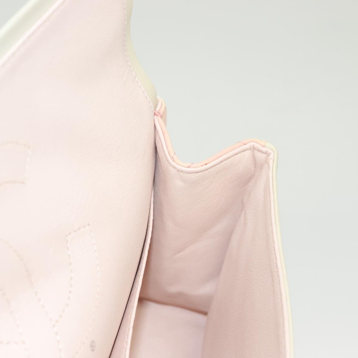 CHANEL Matelasse 2.55 Double Flap Chain Gradient Bag Lamb Skin CC Auth 129232