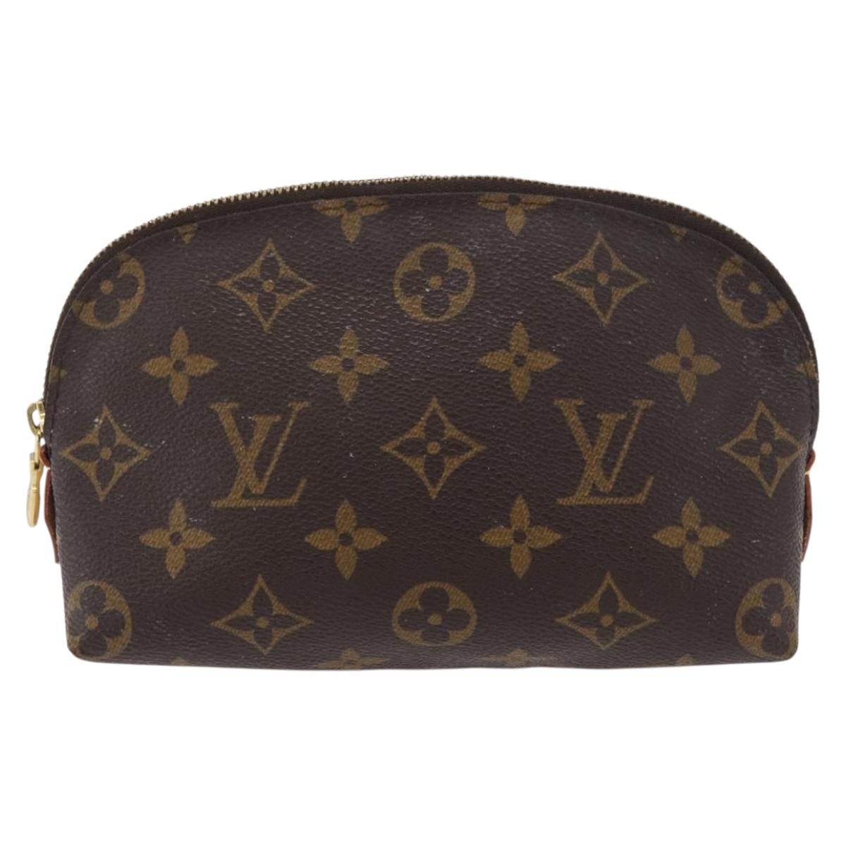 LOUIS VUITTON Monogram Pochette Cosmetic PM Cosmetic Pouch M47515 LV Auth 129240