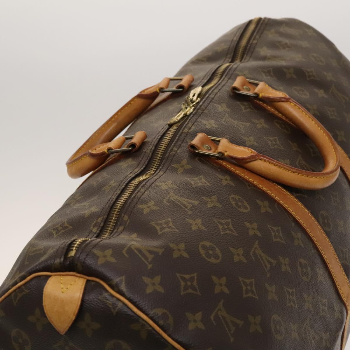 LOUIS VUITTON Monogram Keepall 55 Boston Bag M41424 LV Auth 129265
