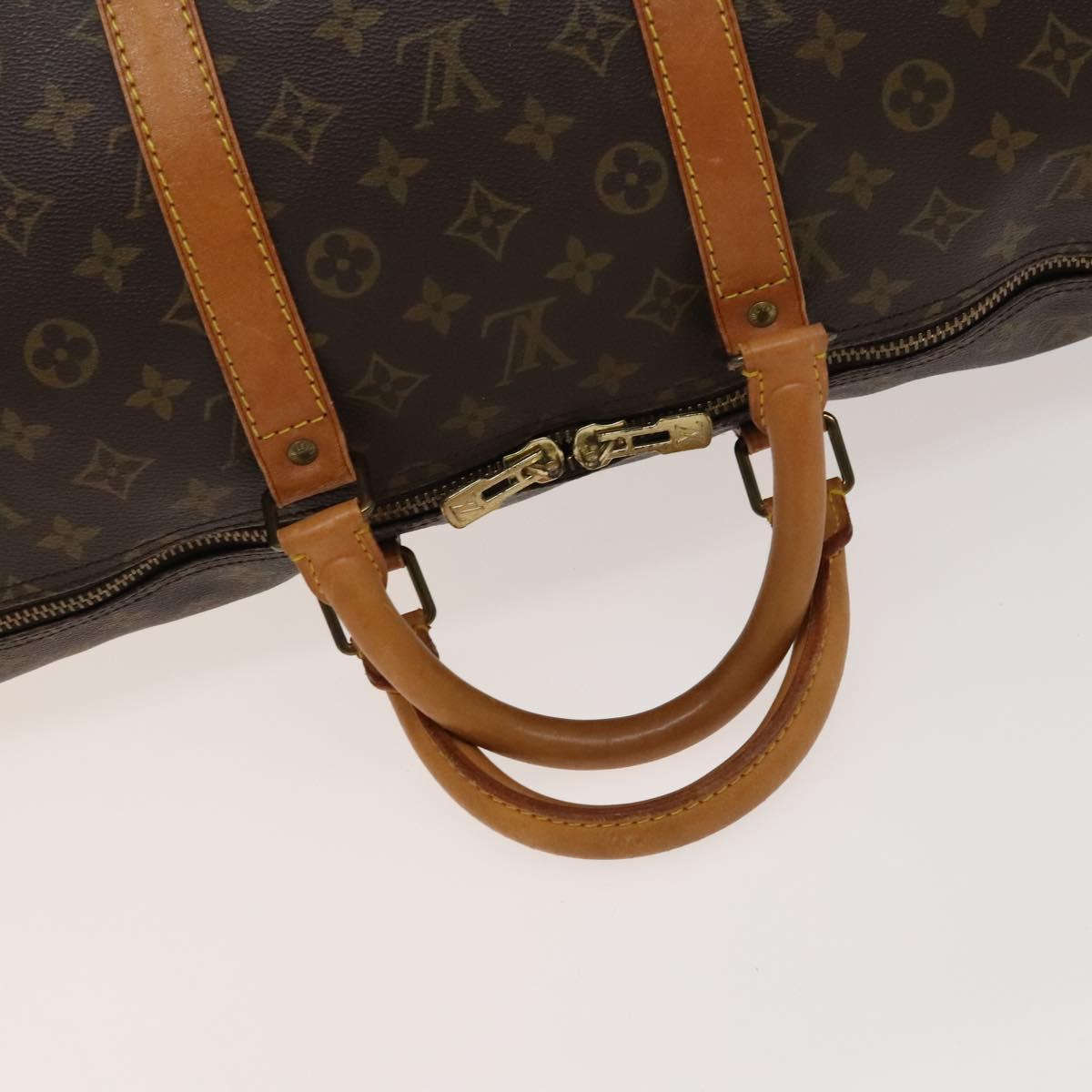 LOUIS VUITTON Monogram Keepall 55 Boston Bag M41424 LV Auth 129265