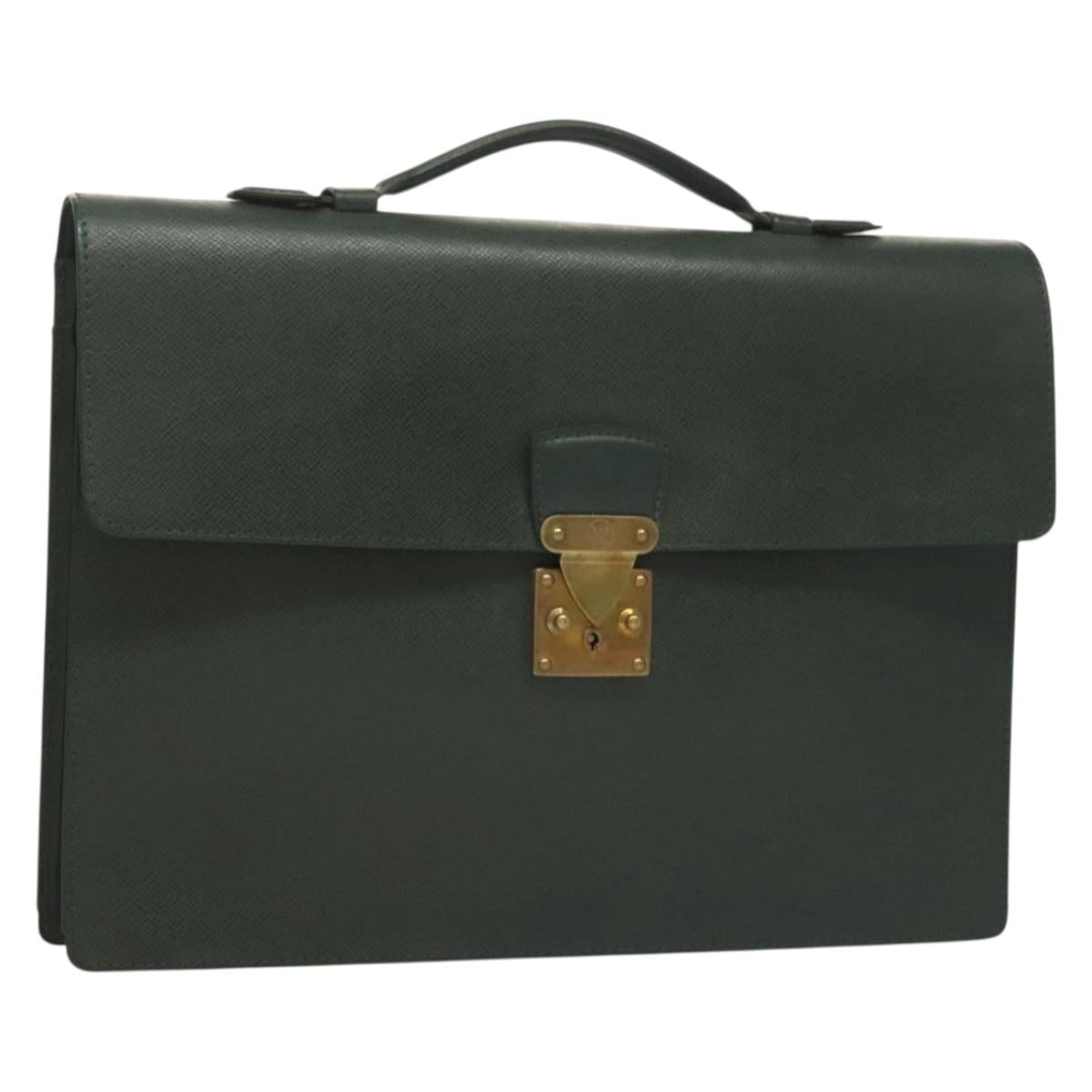 LOUIS VUITTON Taiga Serviette Kourad Business Bag Epicea M30074 LV Auth 129268