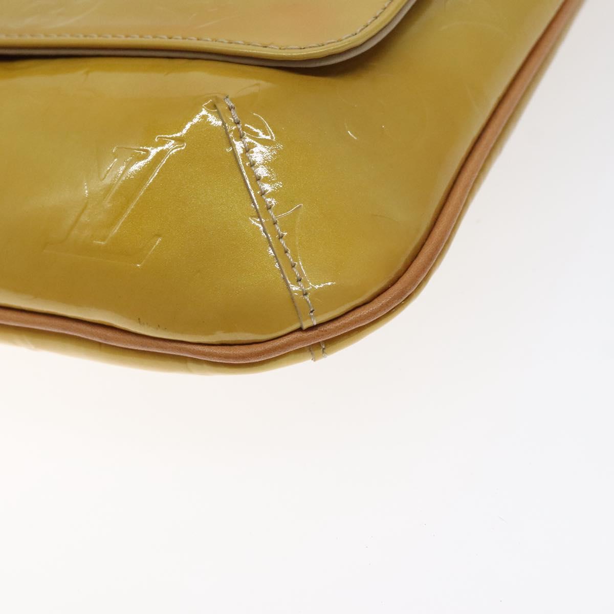 LOUIS VUITTON Monogram Vernis Thompson Street Bag Beige M91301 LV Auth 129282
