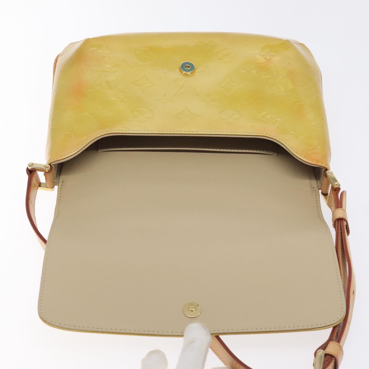 LOUIS VUITTON Monogram Vernis Thompson Street Bag Beige M91301 LV Auth 129282