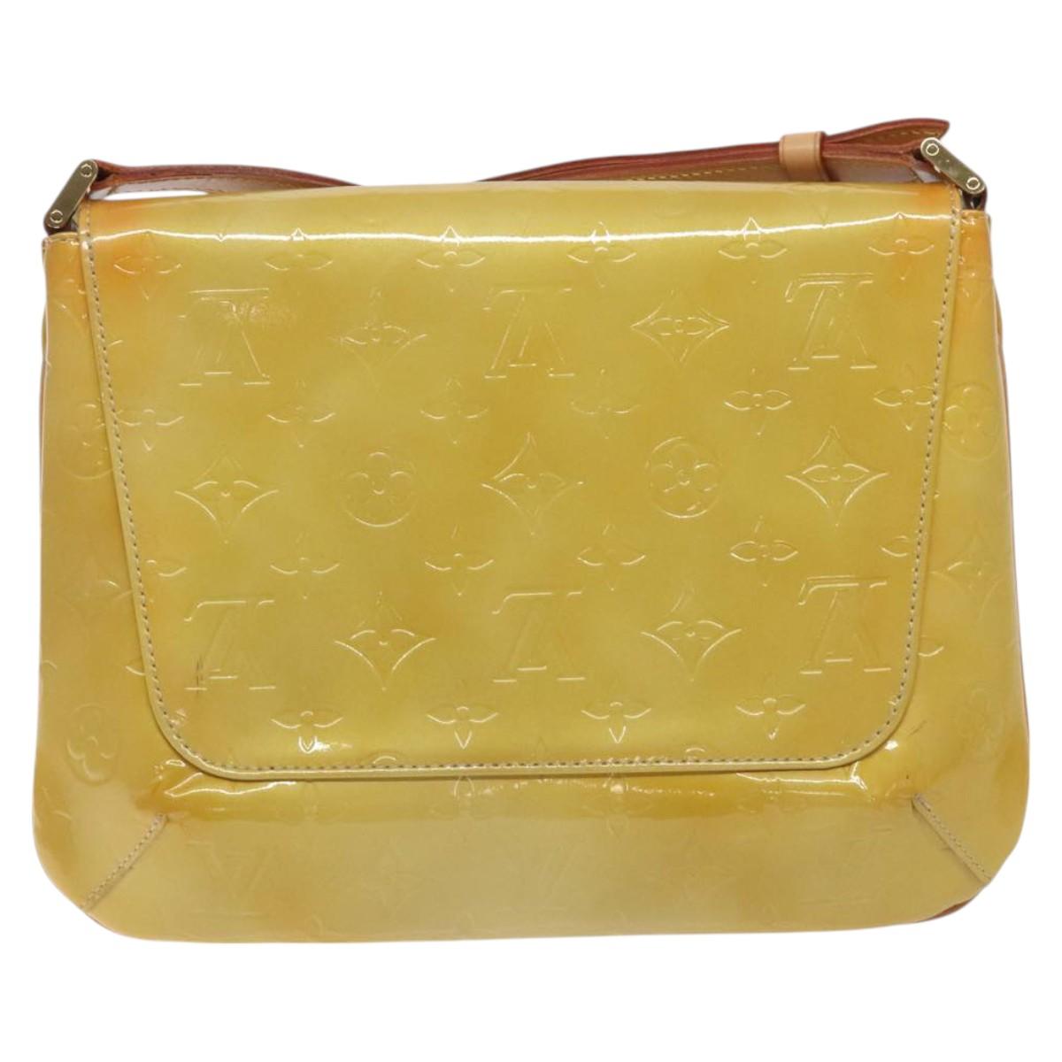LOUIS VUITTON Monogram Vernis Thompson Street Bag Beige M91301 LV Auth 129282