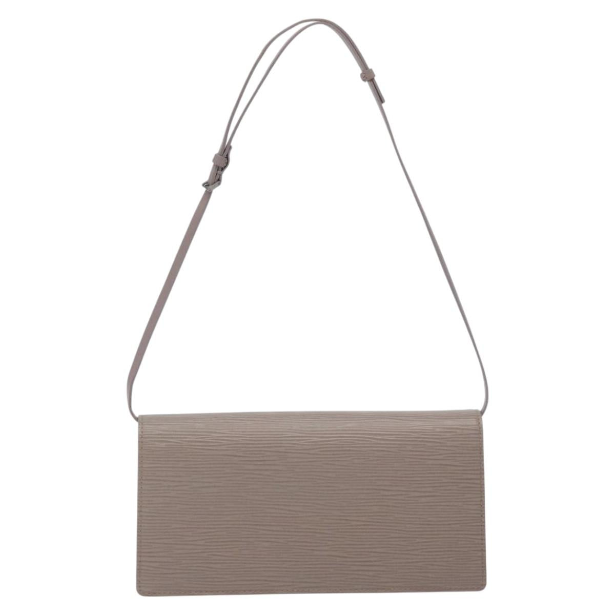 LOUIS VUITTON Epi Honfleur Clutch Bag Lilac M5273B LV Auth 129284