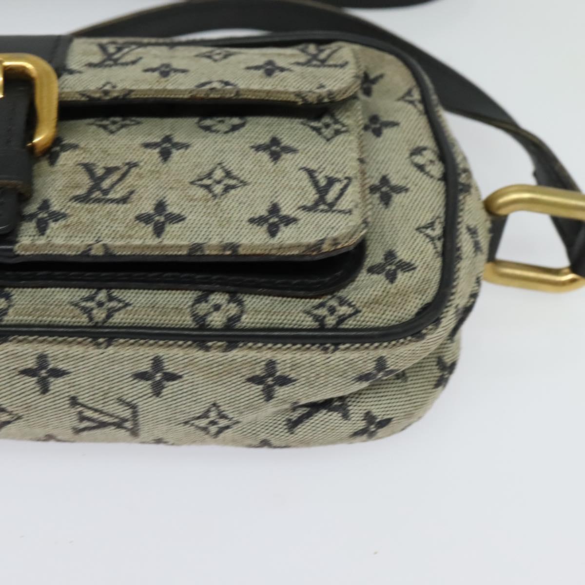 LOUIS VUITTON Monogram Mini Juliet MM Shoulder Bag Blue M92004 LV Auth 129285