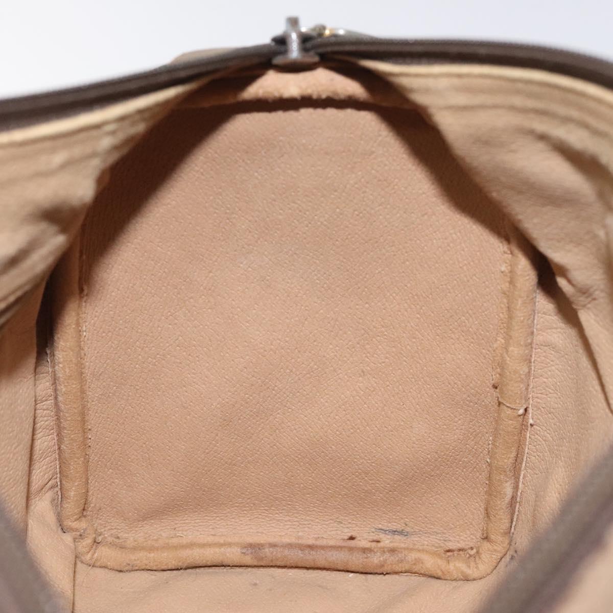 GUCCI GG Supreme Web Sherry Line Hand Bag PVC Beige Gold 116 02 006 Auth 129289