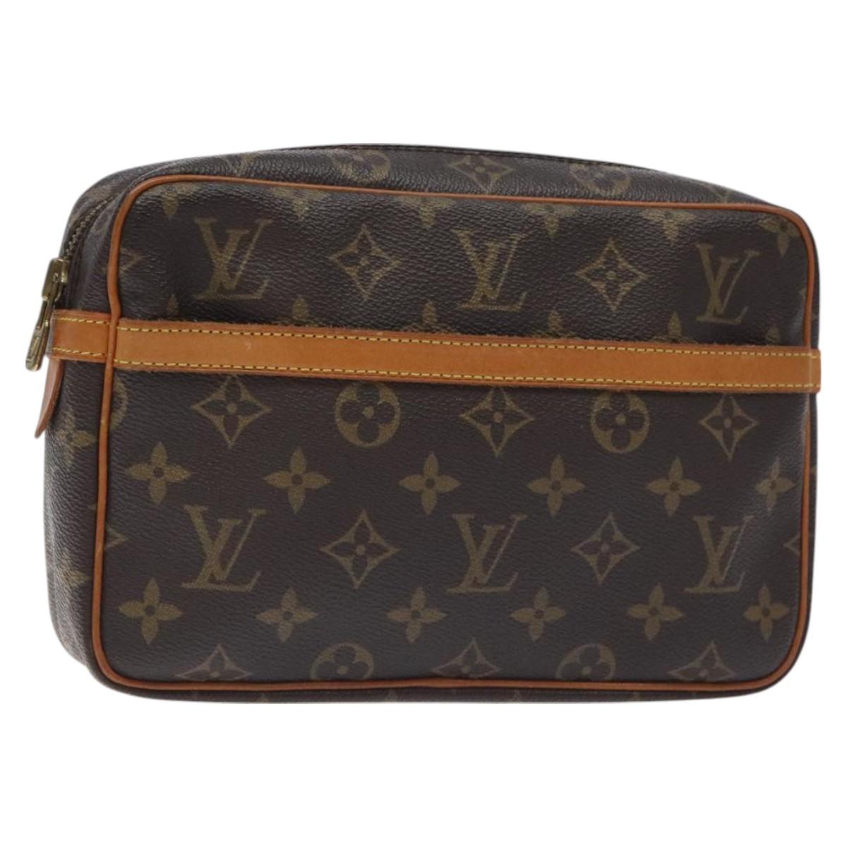 LOUIS VUITTON Monogram Compiegne 23 Clutch Bag M51847 LV Auth 129305