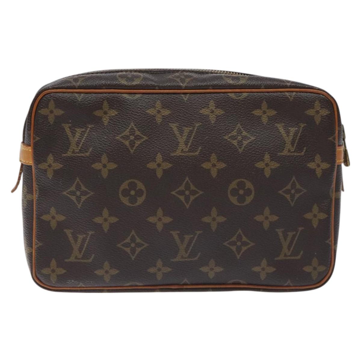 LOUIS VUITTON Monogram Compiegne 23 Clutch Bag M51847 LV Auth 129305