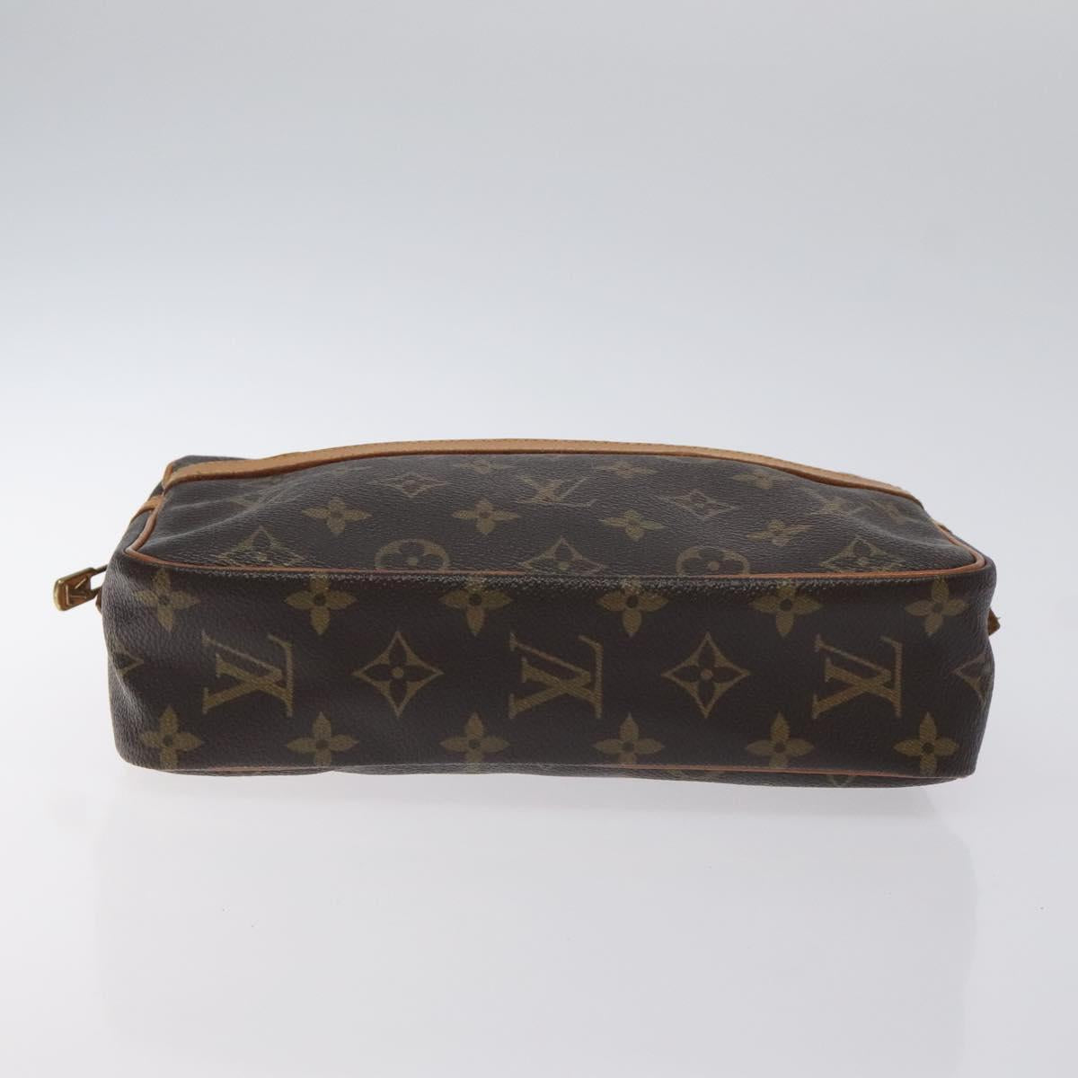 LOUIS VUITTON Monogram Compiegne 23 Clutch Bag M51847 LV Auth 129305
