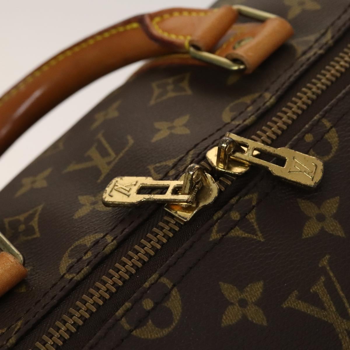 LOUIS VUITTON Monogram Keepall 55 Boston Bag M41424 LV Auth 129308