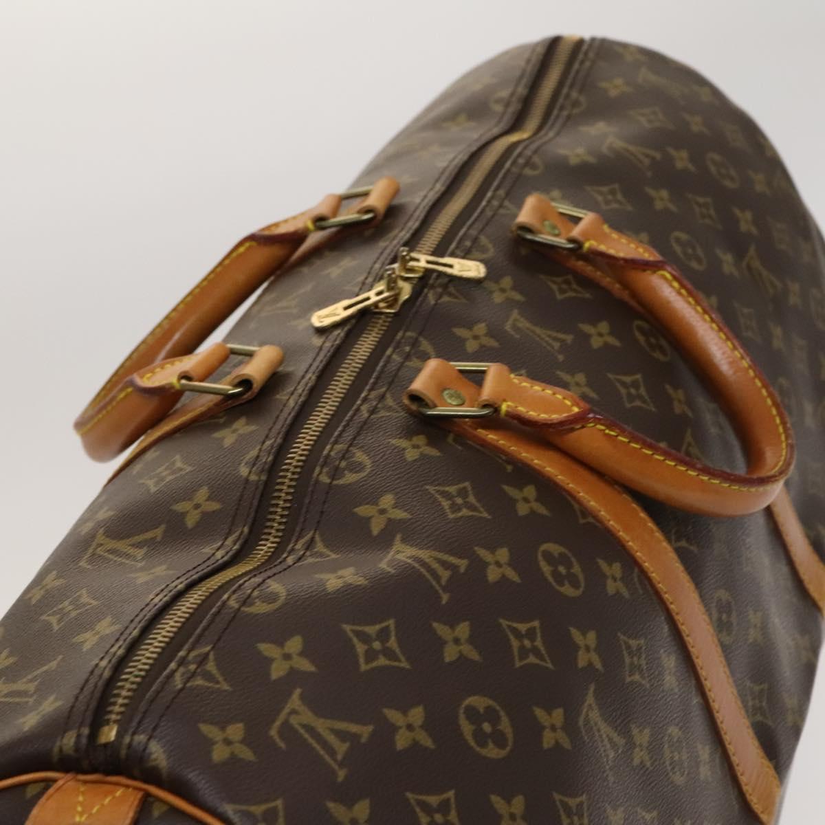 LOUIS VUITTON Monogram Keepall 55 Boston Bag M41424 LV Auth 129308