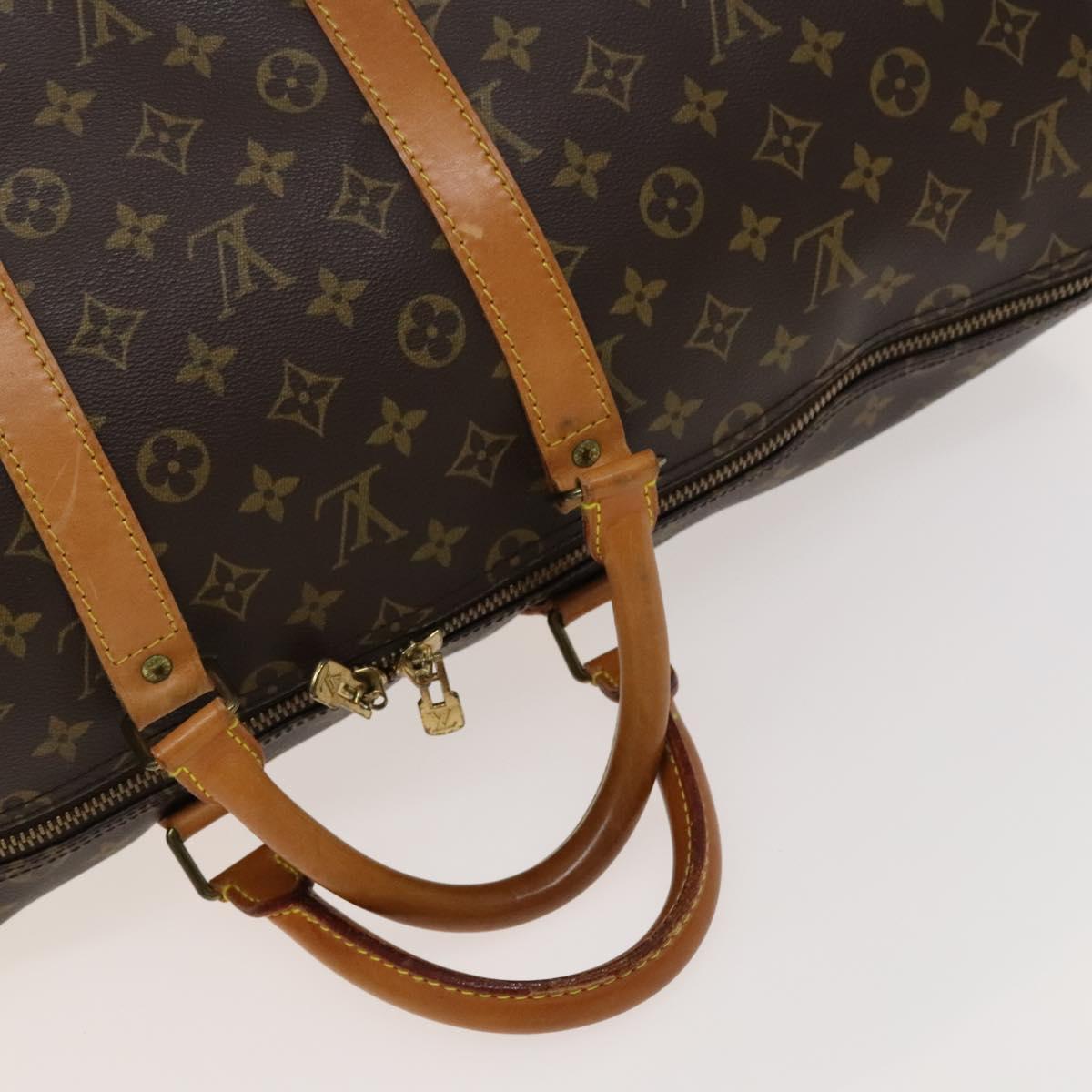 LOUIS VUITTON Monogram Keepall 55 Boston Bag M41424 LV Auth 129308