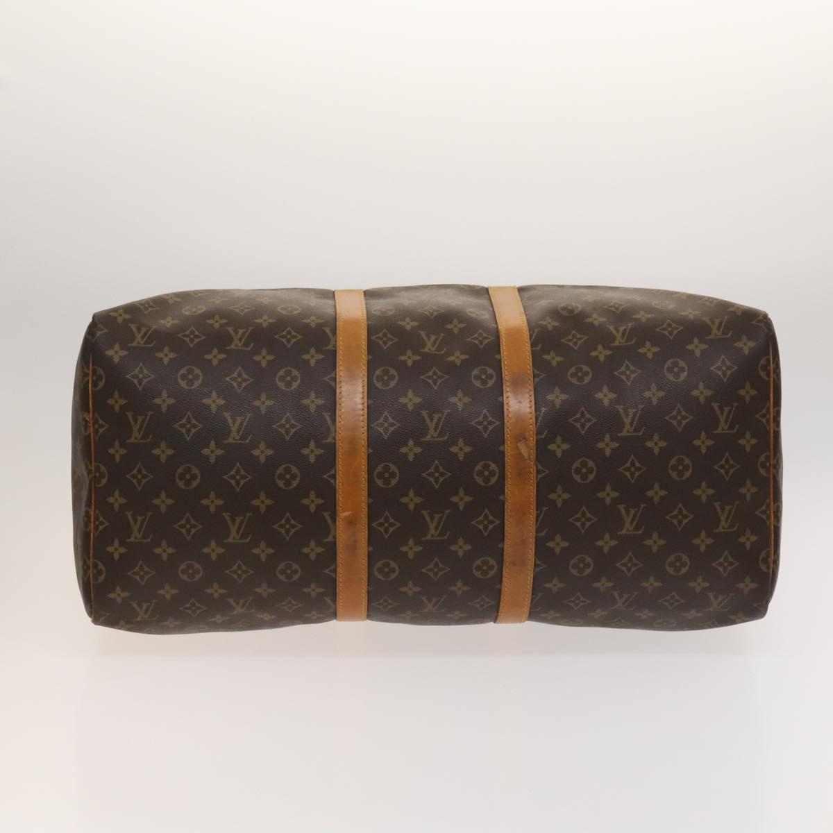 LOUIS VUITTON Monogram Keepall 55 Boston Bag M41424 LV Auth 129308