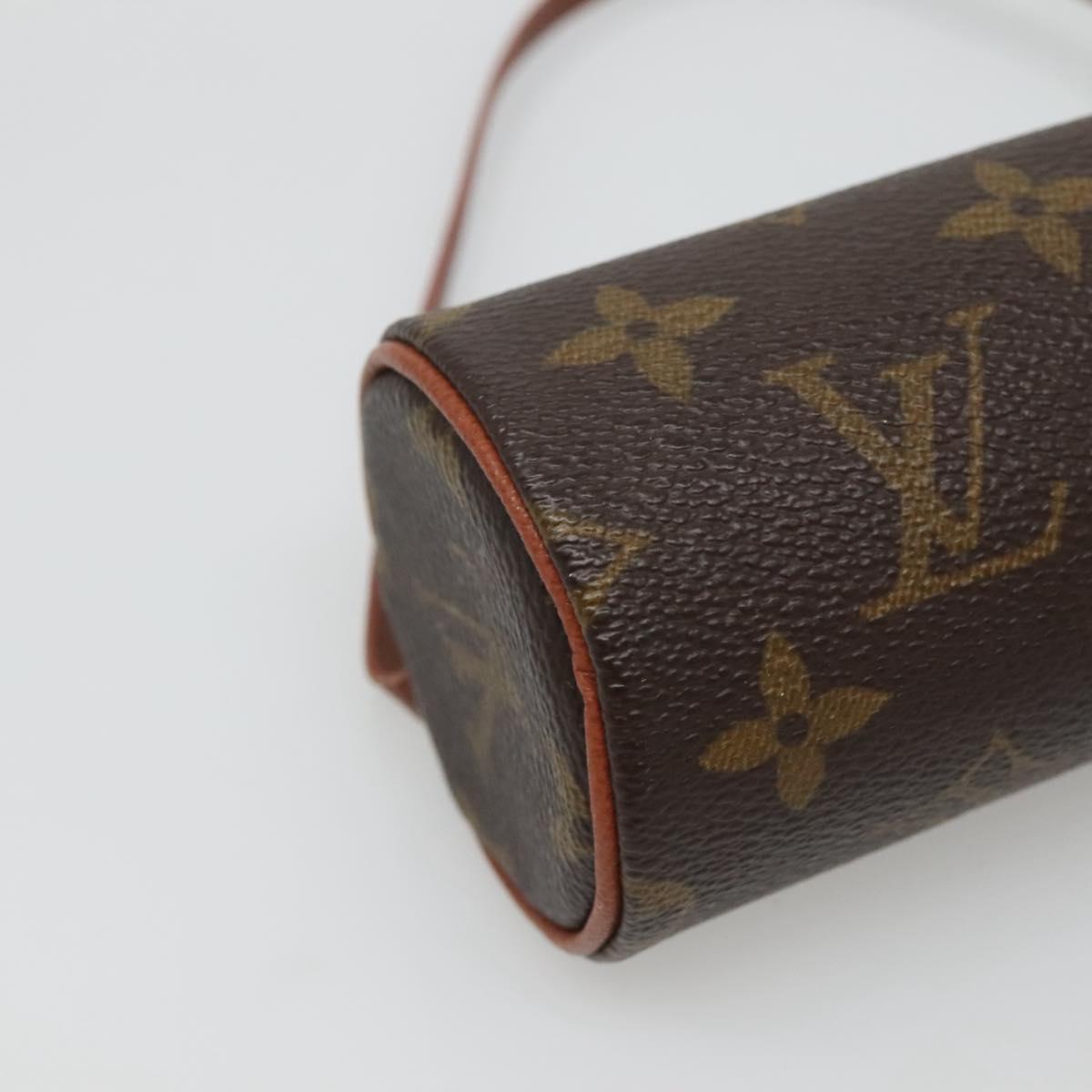 LOUIS VUITTON Monogram Papillon Pouch LV Auth 129317