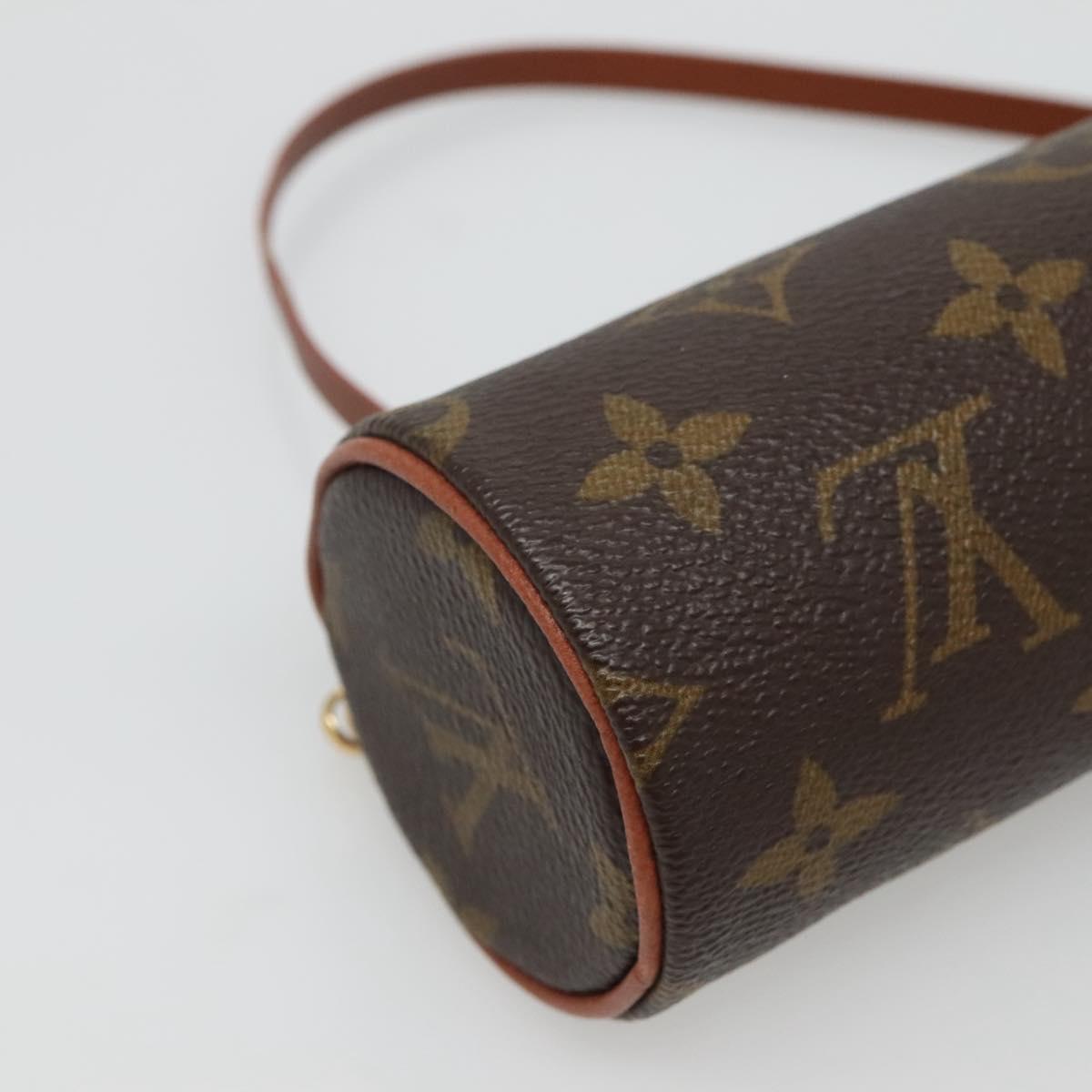 LOUIS VUITTON Monogram Papillon Pouch LV Auth 129317