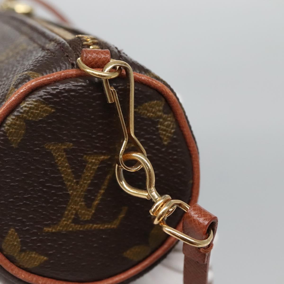 LOUIS VUITTON Monogram Papillon Pouch LV Auth 129317