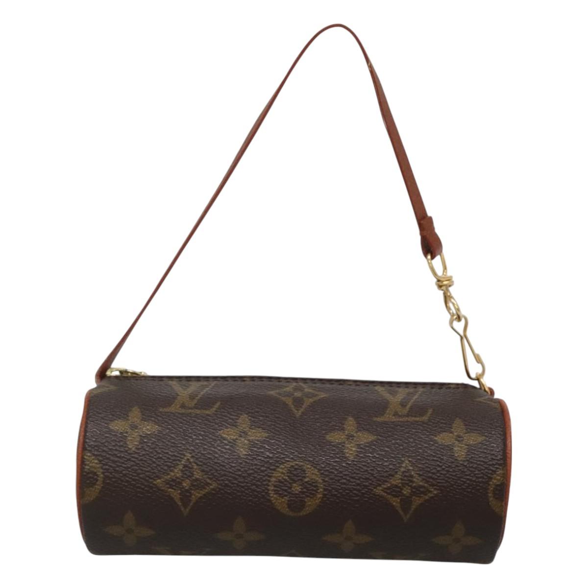 LOUIS VUITTON Monogram Papillon Pouch LV Auth 129317