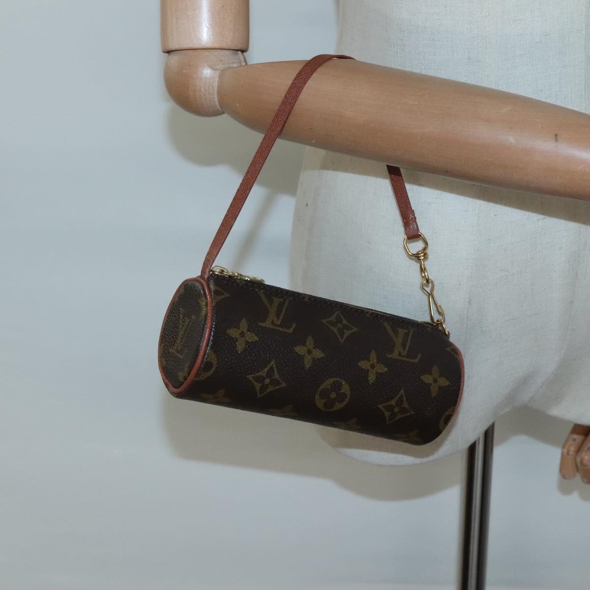 LOUIS VUITTON Monogram Papillon Pouch LV Auth 129317