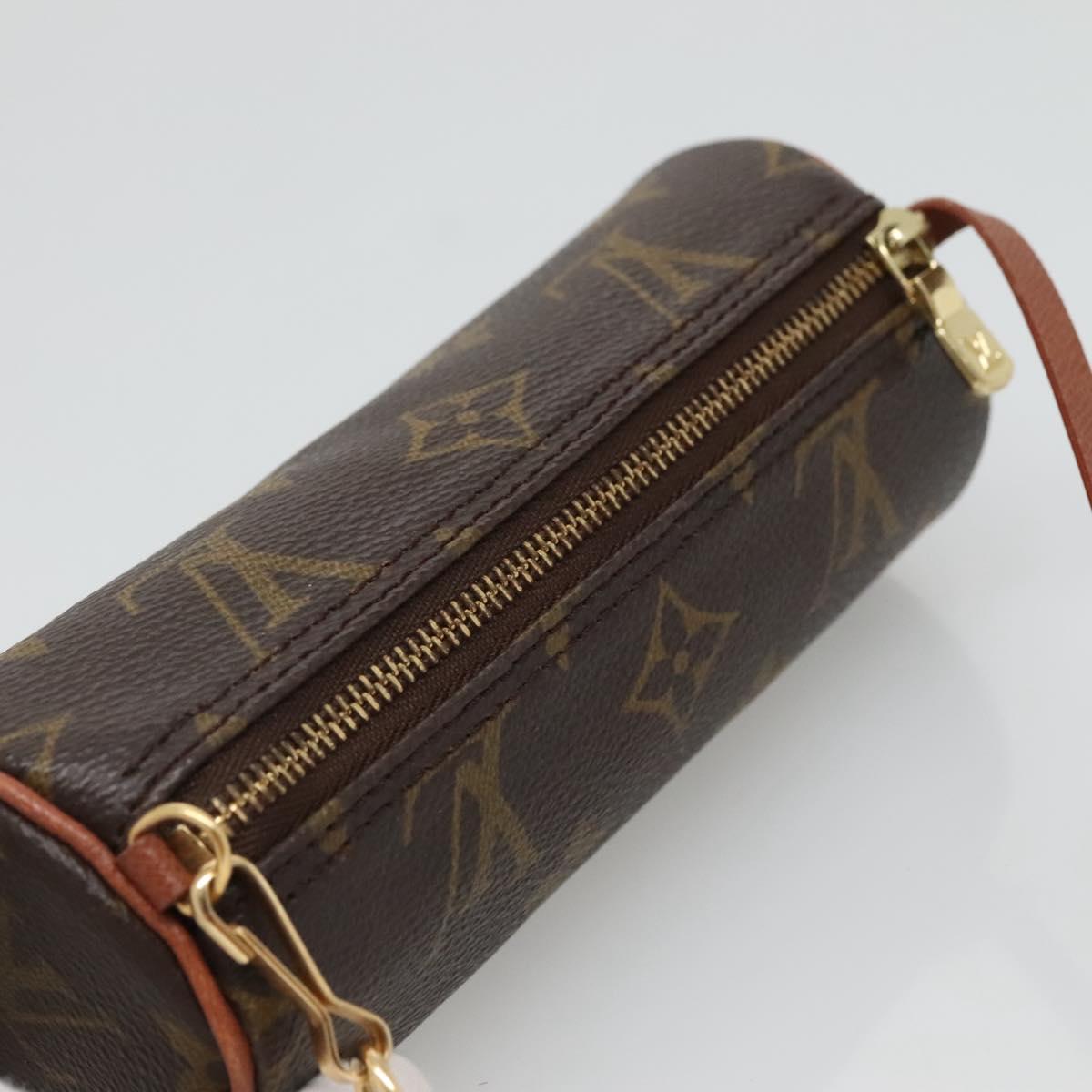 LOUIS VUITTON Monogram Papillon Pouch LV Auth 129317
