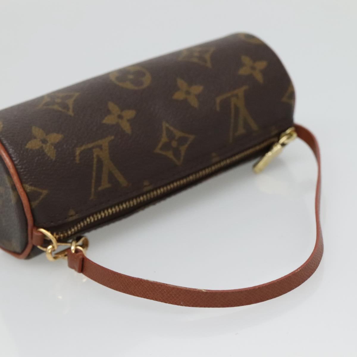 LOUIS VUITTON Monogram Papillon Pouch LV Auth 129317