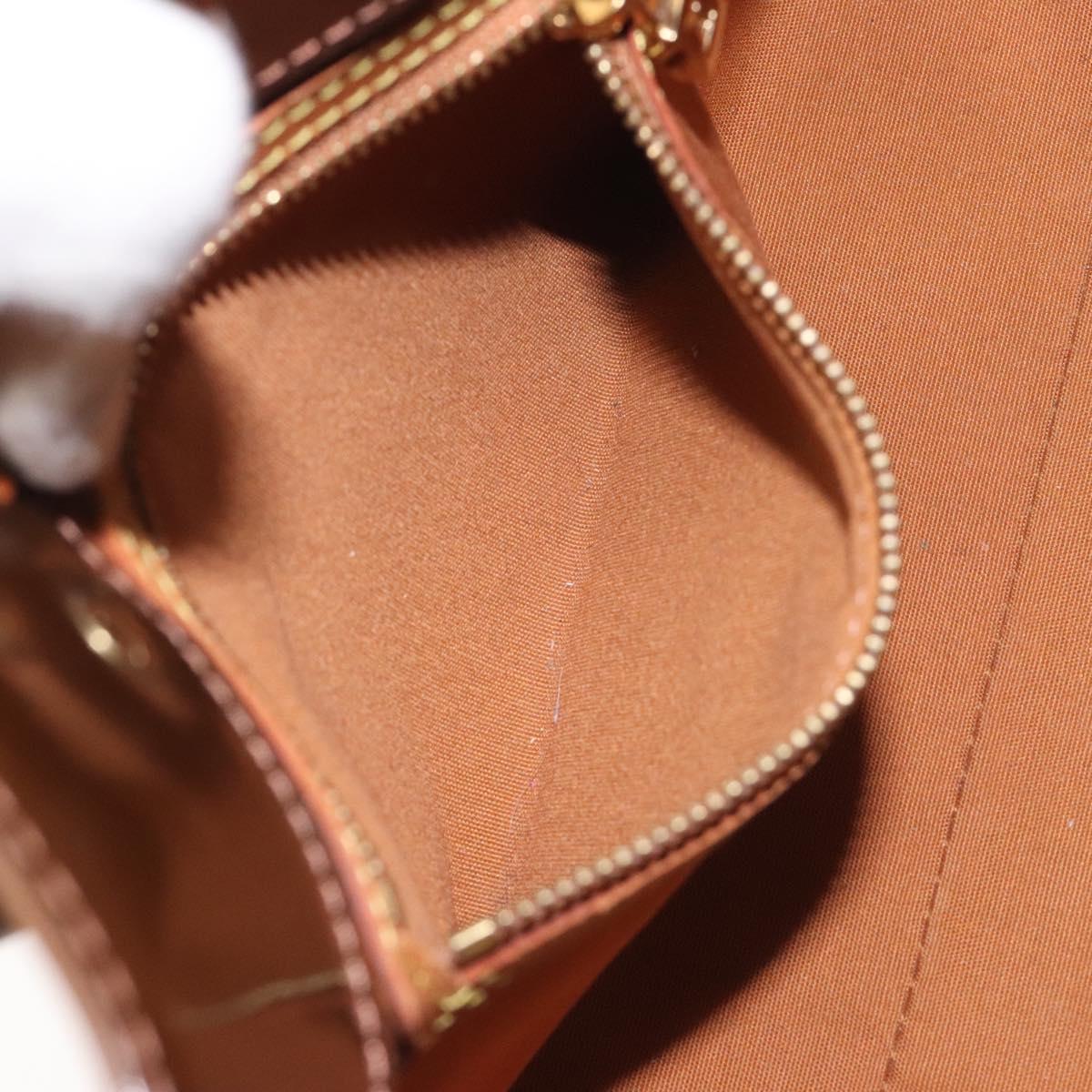 LOUIS VUITTON Monogram Vernis Reade PM Hand Bag Bronze M91146 LV Auth 129334