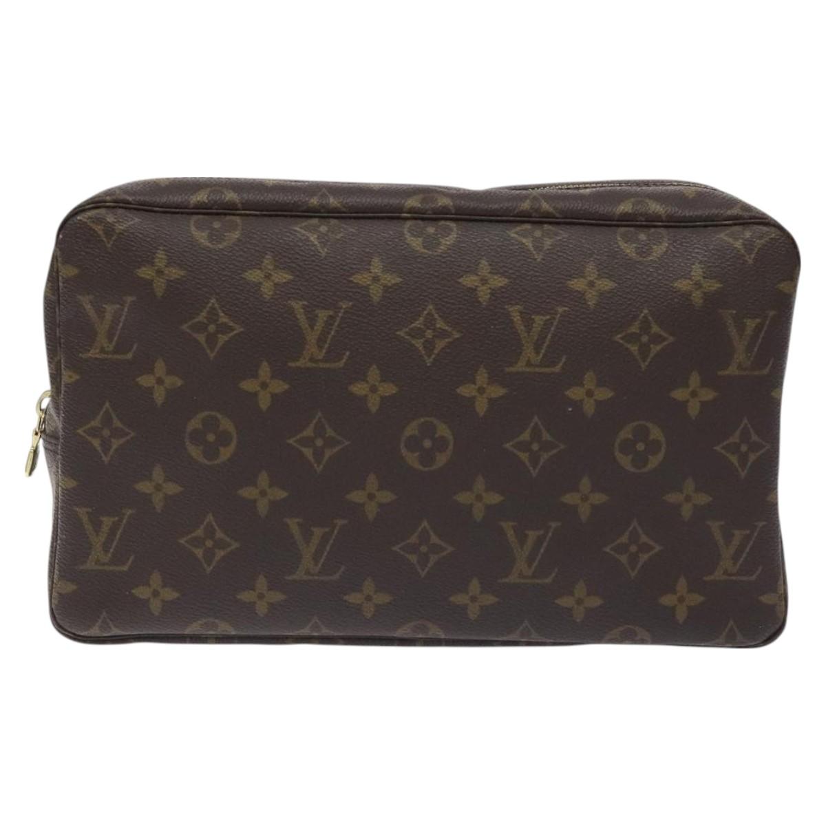 LOUIS VUITTON Monogram Trousse Toilette 28 Clutch Bag M47522 LV Auth 129369
