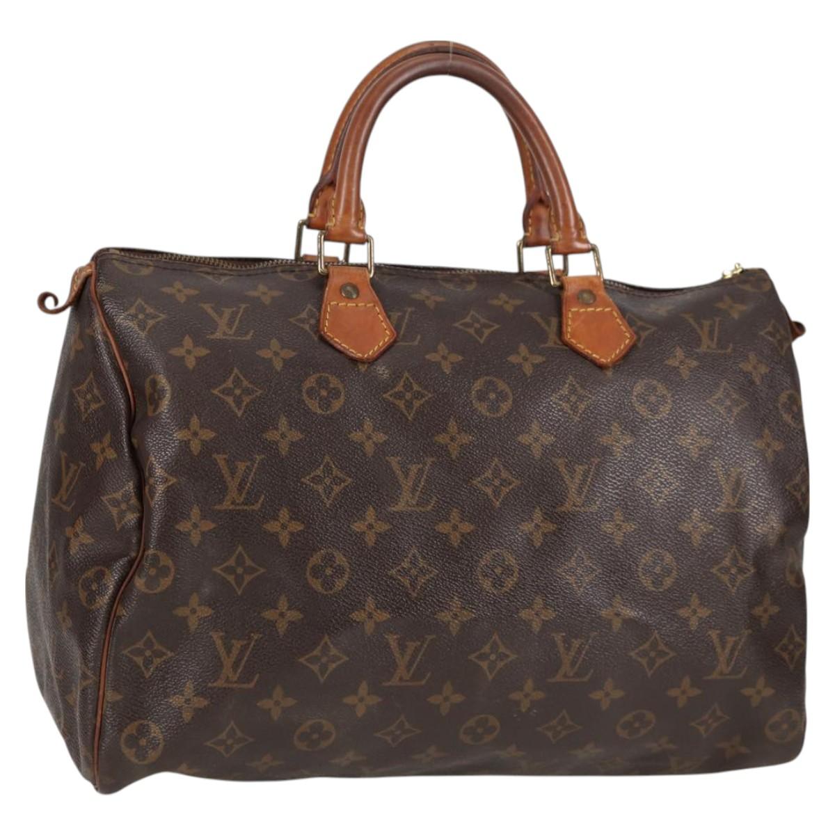 LOUIS VUITTON Monogram Speedy 35 Hand Bag M41524 LV Auth 129373