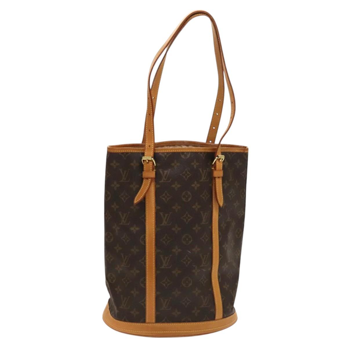 LOUIS VUITTON Monogram Bucket GM Shoulder Bag M42236 LV Auth 129375