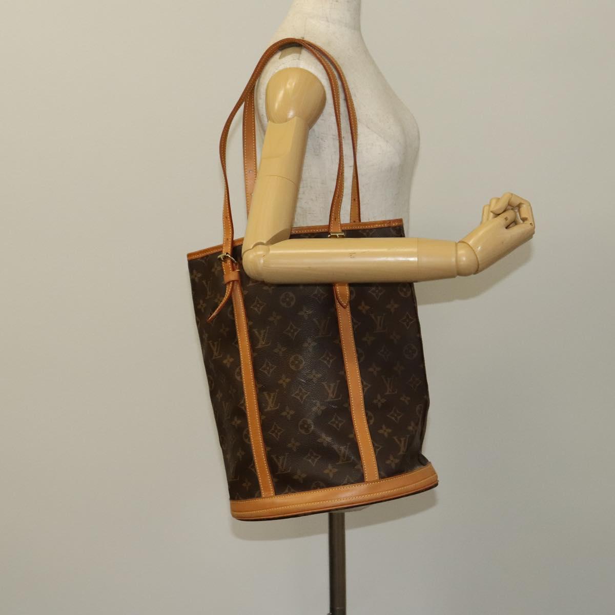 LOUIS VUITTON Monogram Bucket GM Shoulder Bag M42236 LV Auth 129375