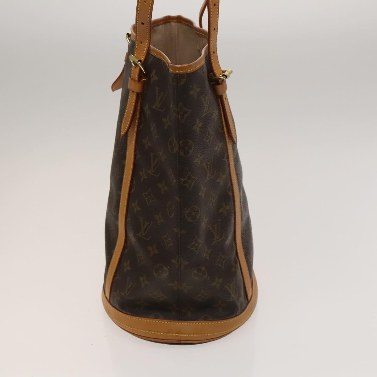 LOUIS VUITTON Monogram Bucket GM Shoulder Bag M42236 LV Auth 129375