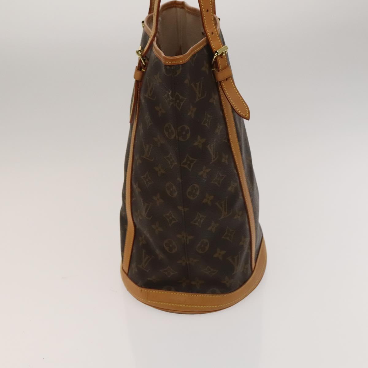 LOUIS VUITTON Monogram Bucket GM Shoulder Bag M42236 LV Auth 129375