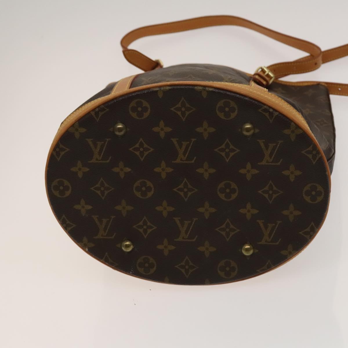 LOUIS VUITTON Monogram Bucket GM Shoulder Bag M42236 LV Auth 129375